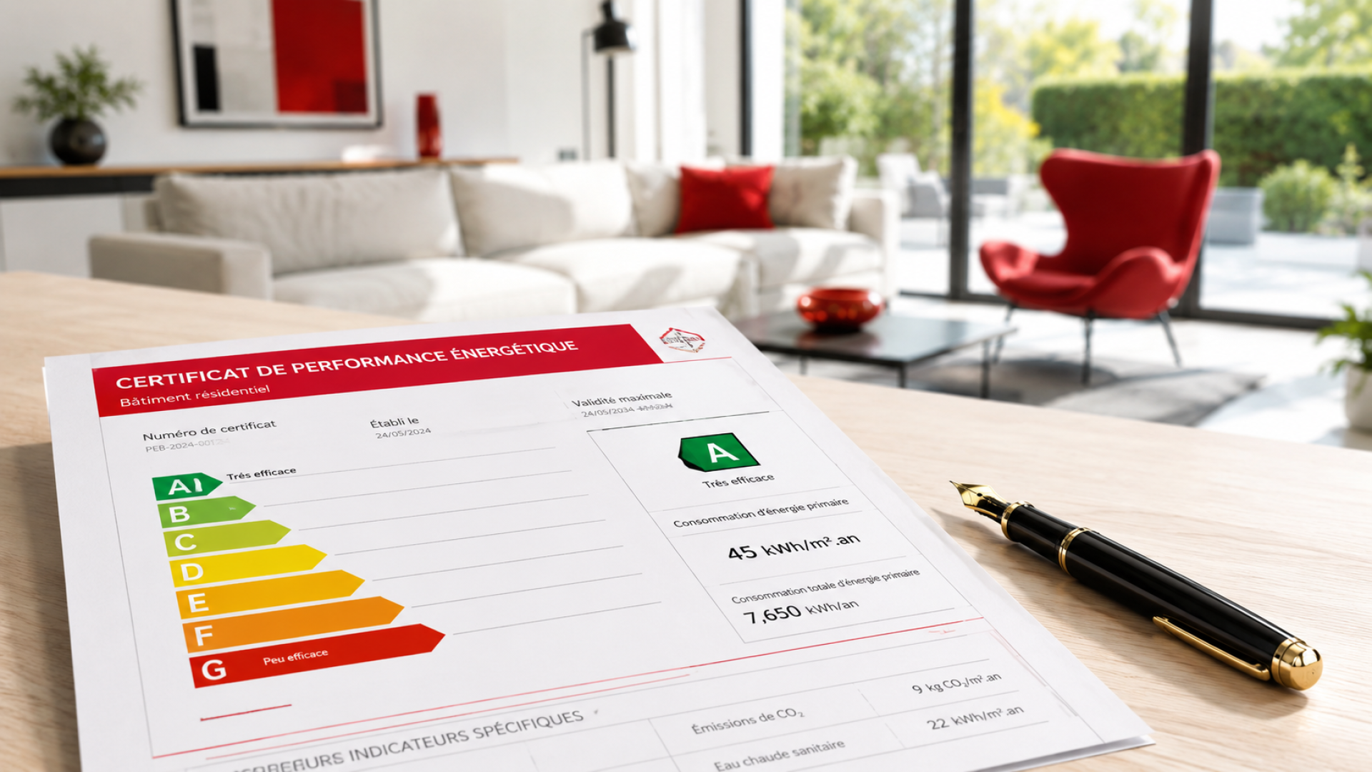 PEB pour vente immobilière